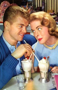 Married Sex: a fairy tale in three parts, a young couple sharing ice cream sodas